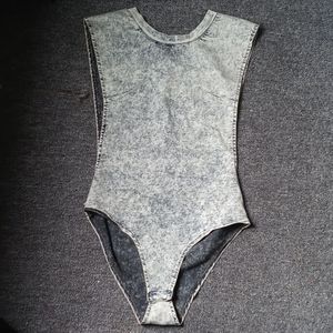 Womens jean bodysuit